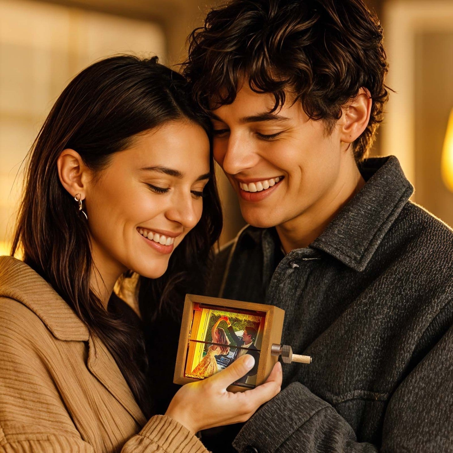 Porta-Retrato Flipbook Personalizado com Luz